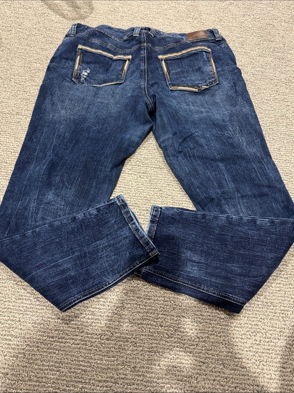 Maurices Women's Dark Blue Boyfriend Jeans